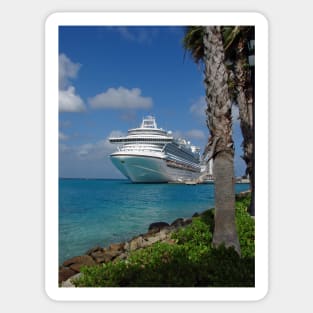 Emerald Princess moored in Aruba. Sticker